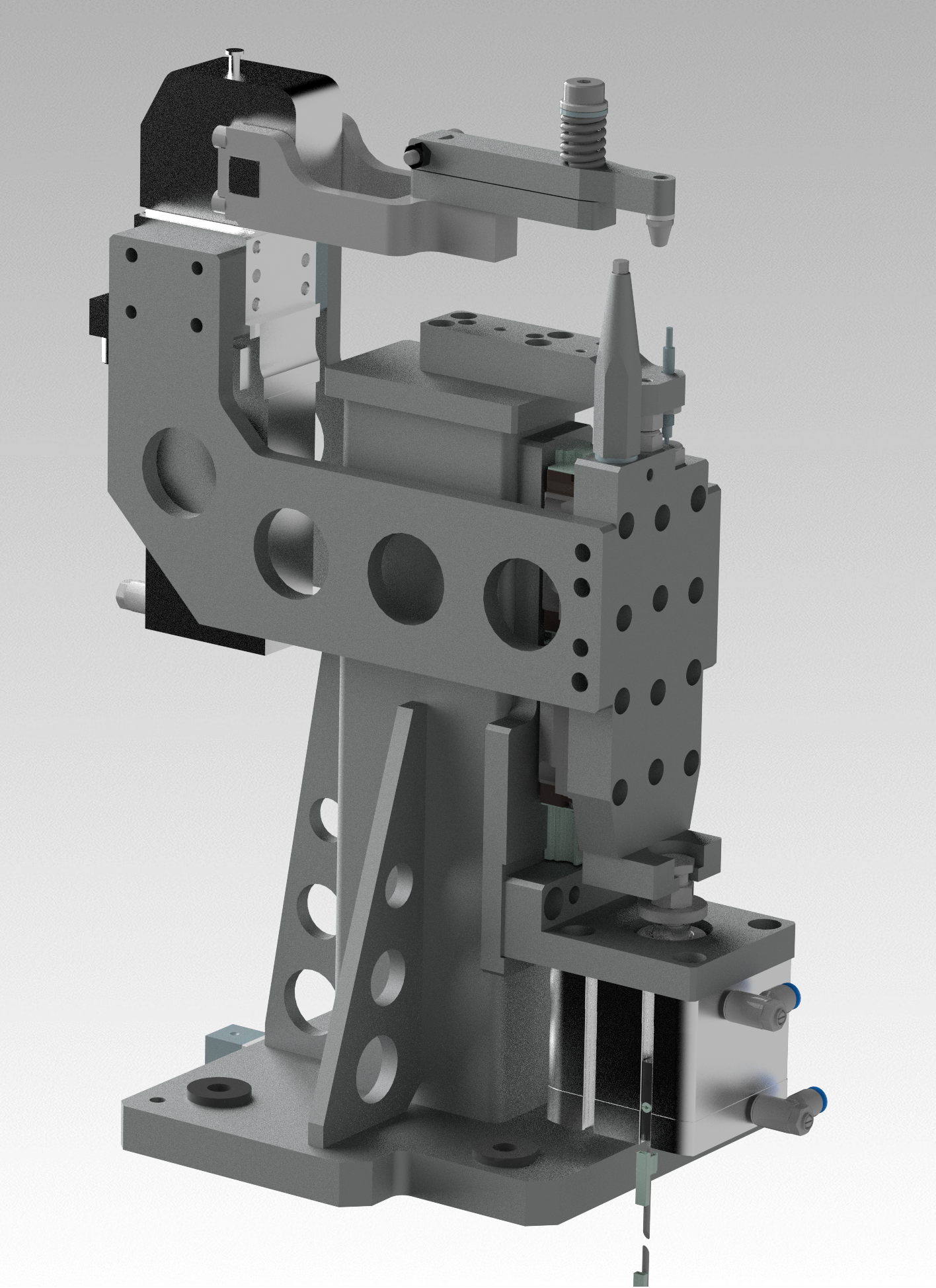pneumatic clamping fixture tower